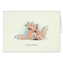 Foxes in Love: With Much Affection Cards