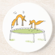 Foxes on Trampoline Coaster