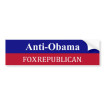 Foxrepublican Anit-Obama Bumper Sticker