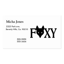 Foxy Business Card Template