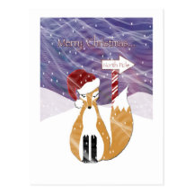 Foxy Christmas Postcards