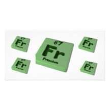 Fr Francium Personalized Photo Card