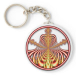 Fractal 0708011724bC Keychain