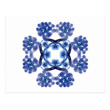 Fractal 8-Pattern Postcard