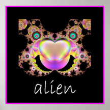Fractal Alien Print
