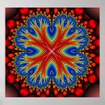 Fractal Art: Antarian Moon Blossom posters