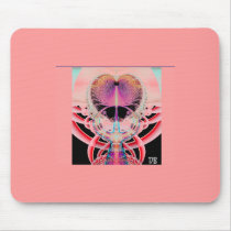 Fractal Art Awesome Heart Mousepad mousepads
