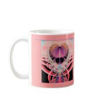 Fractal Art Awesome Heart Mug mugs