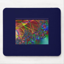 Fractal Art  Blue Garden Mousepad mousepads
