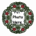Fractal Art Christmas Wreath Frame