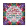 Fractal Art Fantasy Motivational Quote Magnet