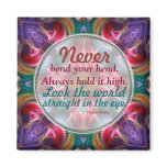 Fractal Art Fantasy Motivational Quote Magnet