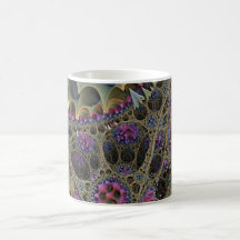 Fractal ART FLORAL WORLD Coffee Mugs