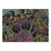 Fractal ART FLORAL WORLD Greeting Cards