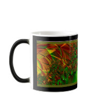 Fractal Art Green Garden mugs