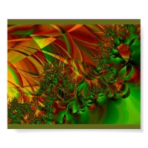 Fractal Art Green Garden Poster posters