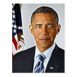 Fractal Art, Official Portrait Barack Obama Post Card