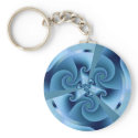 Fractal Blue Accordion keychains