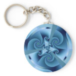 Fractal Blue Accordion keychains