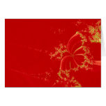 Fractal butterfly card