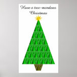 Fractal Christmas Tree Poster