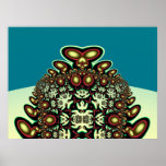 Fractal Christmas tree posters