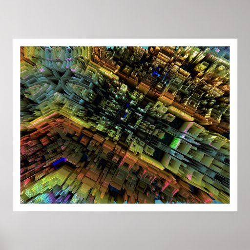 Fractal City Print