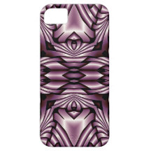 Fractal Composing - Kaleidoscope metal red iPhone 5 Covers
