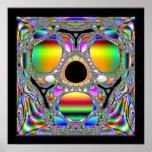Fractal Death Mask of Tutankhamun posters