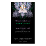 Fractal Diamond Rose Black Business Card