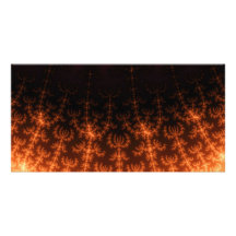 Fractal Dusk Personalised Photo Card