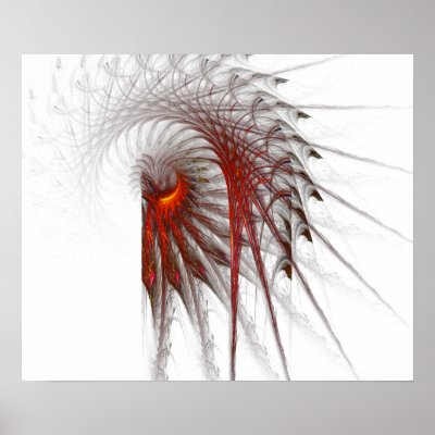 Fractal Feathers Poster by BeatrizC