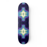 FRACTAL FLAME , blue violet Skateboard