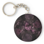 Fractal Floral Arrangement Reds Pinks keychains
