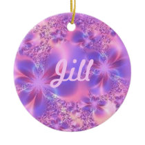 Fractal Flower Name Ornament