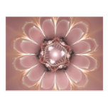 Fractal Flower Pink - Postcard