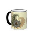 Fractal Flowers Green mugs