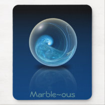 Fractal Glass Marble mousepads