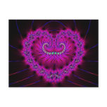 Fractal heart postcard
