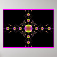 Fractal image of a Cross Print