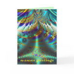 Fractal inner worlds seasons greetings cards