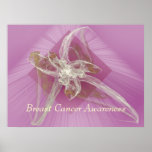 Fractal Lily - Breast Cancer Awareness posters