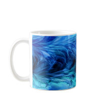 Fractal Marble Blue Mug