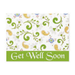 Fractal of Flowers - Get well soon postcards