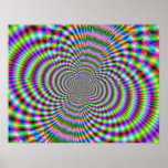 Fractal Optical Illusion 2 Poster posters