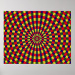 Fractal Optical Illusion Poster