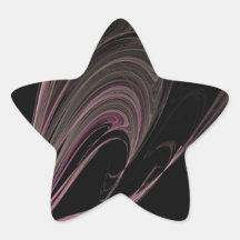 Fractal Pink Flows Stickers