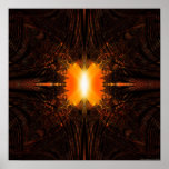 Fractal Projection 1.3l (polar sunset) posters