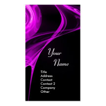 FRACTAL ROSE 3 bright light purple Business Cards