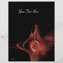 FRACTAL ROSE 3 soft antique red Flyers